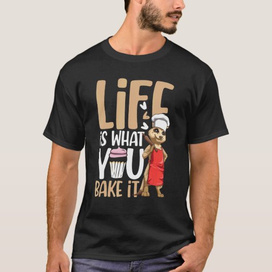 人生は調理師のために作る Tシャツ (正面)