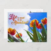 人生は豊かになる ポストカード (正面/裏面)