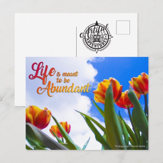 人生は豊かになる ポストカード (正面/裏面)