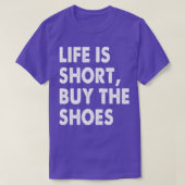 人生は買短い Tシャツ (デザイン正面)