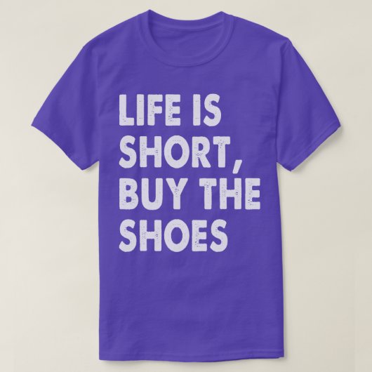 人生は買短い Tシャツ (デザイン正面)