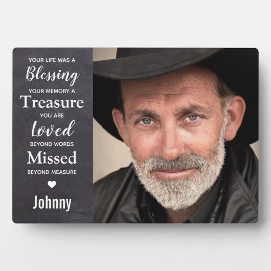 人生は賛美家族の写真記念 フォトプラーク (正面)