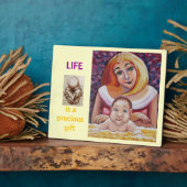 人生は賜物大切だ フォトプラーク (側面)