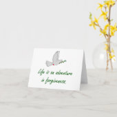 人生は赦しの冒険である – 許し カード (黄色い花)