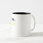 人生は起こるもの。コーヒーが助けてくれる。 coffee mu ツートーンマグカップ (正面右)