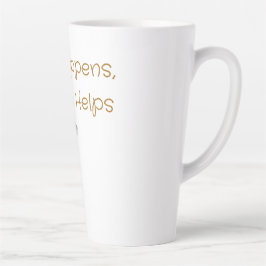 人生は起こるもの、コーヒーは助けてくれる – 楽しいコーヒーグッズ カフェラテマグ