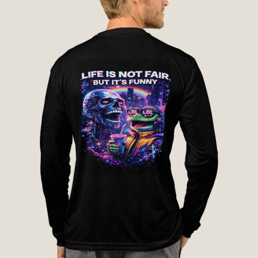 人生は起こる  トライブレンドＴシャツ (背面)