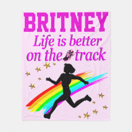 人生は軌道に乗った方が良パーソナライズされたい フリースブランケット