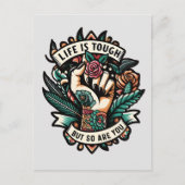 人生は辛いからあなただ ポストカード (正面)