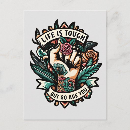 人生は辛いからあなただ ポストカード (正面)