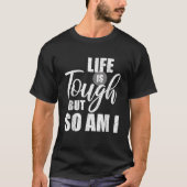 人生は辛いけど僕もそう動揺してだ感動的 Tシャツ (正面)