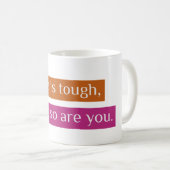 人生は辛いけど君もそうだ コーヒーマグカップ (正面右)