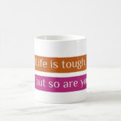 人生は辛いけど君もそうだ コーヒーマグカップ (中央)