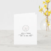 人生は辛いけど君もカードだ カード (黄色い花)