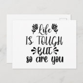 人生は辛いけど君も ポストカード (正面/裏面)