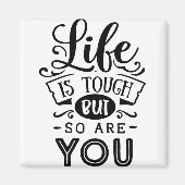 人生は辛いけど君も マグネット (正面)