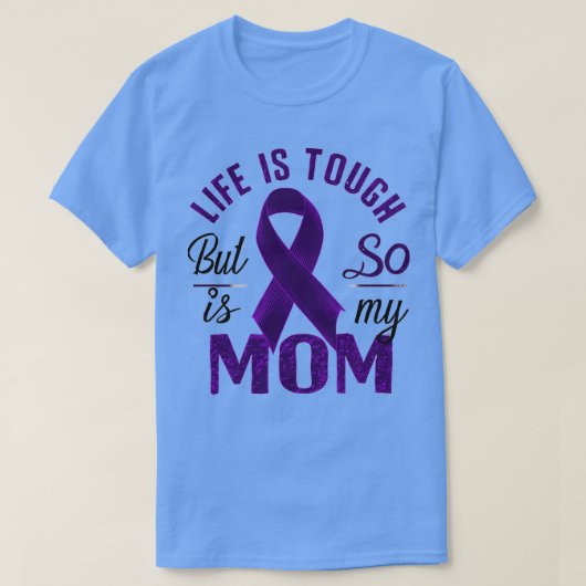 人生は辛いけど母も Tシャツ (デザイン正面)