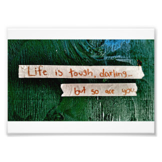 人生は辛い フォトプリント           