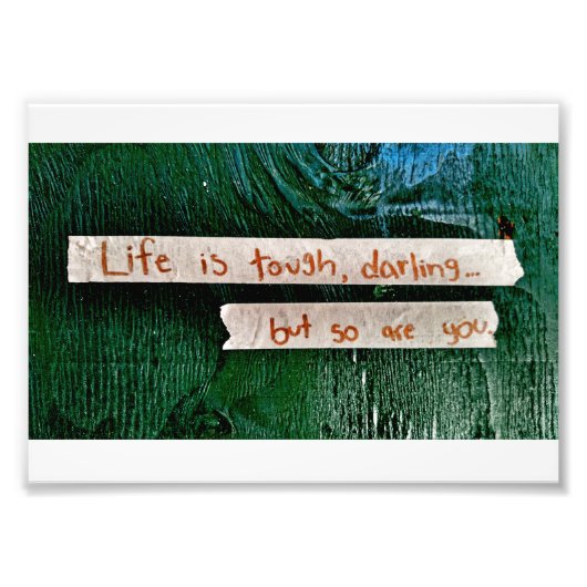 人生は辛い フォトプリント            (正面)