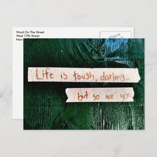 人生は辛い ポストカード (正面/裏面)