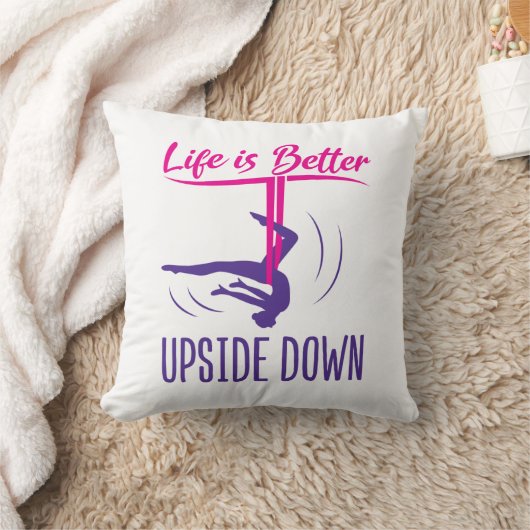 人生は逆さまに空中ヨガより良い クッション (ブランケット)