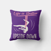 人生は逆さまに航空ヨガの方が良い クッション (裏面)