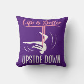 人生は逆さまに航空ヨガの方が良い クッション (正面)