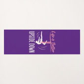 人生は逆さまに航空ヨガの方が良い ヨガマット (裏面(横))