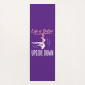 人生は逆さまに航空ヨガの方が良い ヨガマット (裏面)
