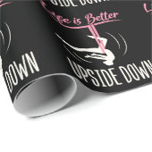 人生は逆さまに航空ヨガの方が良い ラッピングペーパー (ロールコーナー)