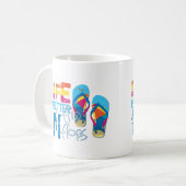 人生は逆転の方が良い コーヒーマグカップ (正面左)