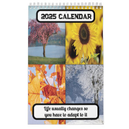 人生は通常2025年に適応しなければならないように変化する カレンダー