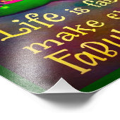 「人生は速い」インスピレーション写真プリント フォトプリント (角)