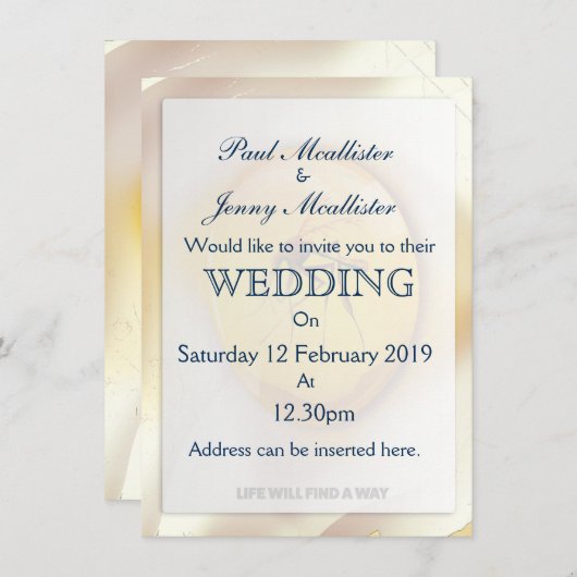 人生は道を見つける 招待状 (正面/裏面)