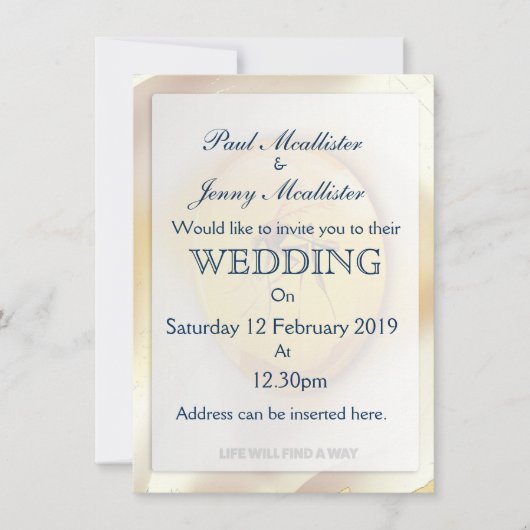 人生は道を見つける 招待状 (正面)