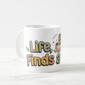 人生は道を見出す コーヒーマグカップ (正面左)