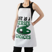 人生は選択のシリーズ，ゴルフ エプロン (インサイチュ)