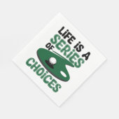 人生は選択のシリーズ，ゴルフ スタンダードランチョンナプキン (角)