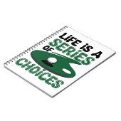 人生は選択のシリーズ,ゴルフ ノートブック (左側)