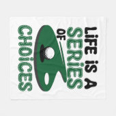 人生は選択のシリーズ,ゴルフ フリースブランケット (正面(横))