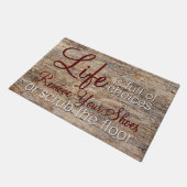 人生は選択肢に満ちたやる気を起こさせる引用文 ドアマット (アングル)