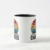 人生は選択肢ゴルフでいっぱいだ マグカップ (中央)