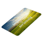 人生は重要すぎる |やる気を起こさせる引用文 マグネット (左側)