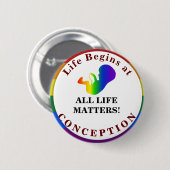 人生は重要だ!ピンボタン 缶バッジ (正面&裏面)