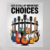 人生は重要な選択でいっぱいだギター愛好家 ポスター (正面)