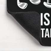 人生は重要な選択でいっぱいだゴルフクリスマス マウスパッド (コーナー)