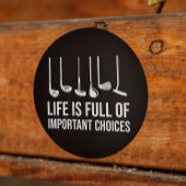 人生は重要な選択でいっぱいだゴルフクリスマス ラウンドシール