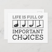 人生は重要な選択でいっぱいである ポストカード (正面/裏面)