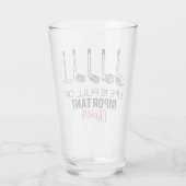 人生は重要な選択ゴルフに満ちていおもしろいる タンブラーグラス (裏面)