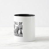 人生は重要な選択チェスのプレーヤーでいっぱいである マグカップ (中央)